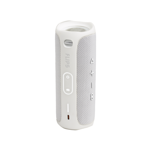 JBL Flip 5 - White - Portable Waterproof Speaker - Back image number null